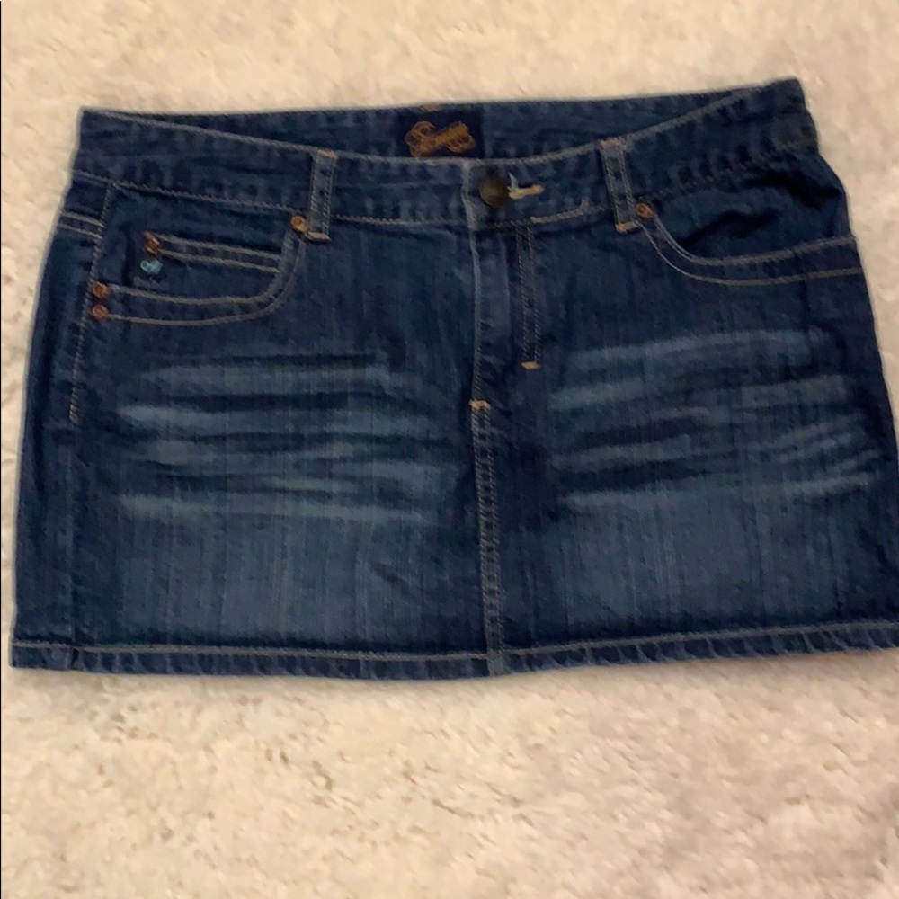 Super jean mini skirt